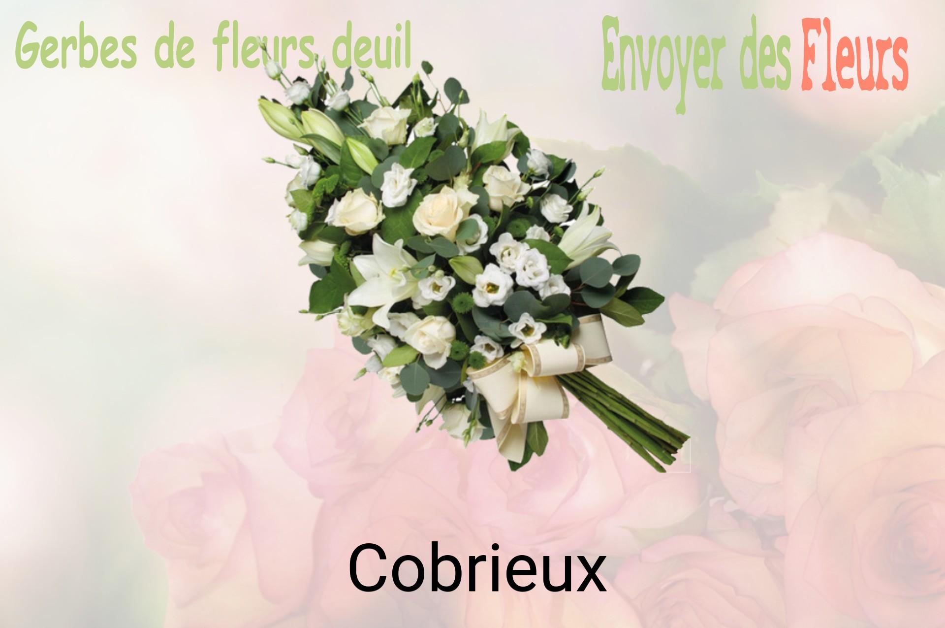 Gerbe de fleurs de deuil livrée à Cobrieux